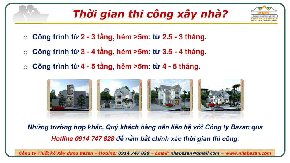Báo giá xây nhà trọn gói TPHCM, Bình dương, Đồng nai, Long an, Vũng tàu, Tây ninh