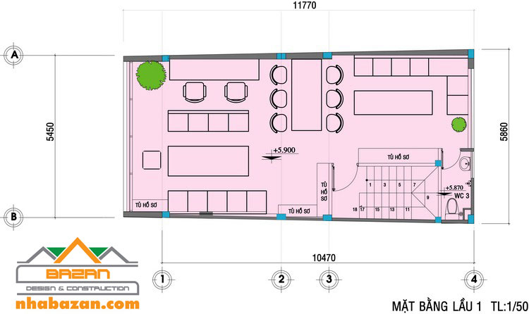 Thiết kế văn phòng đẹp hiện đại tại TPHCM 2017 Thiết kế văn phòng đẹp hiện đại tại TPHCM