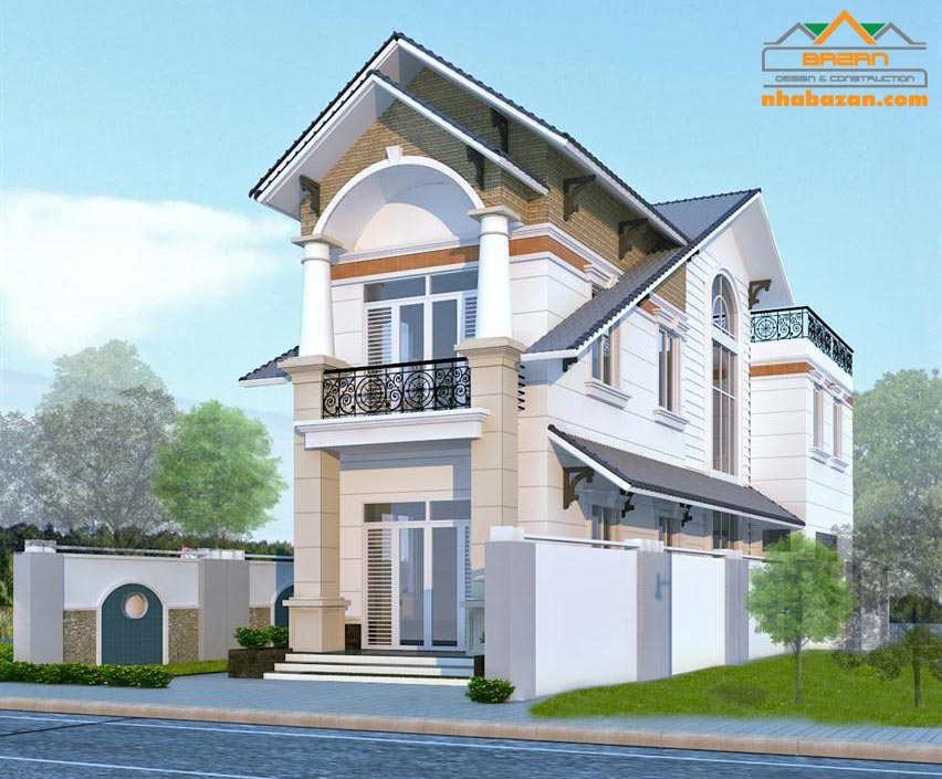 Thiết kế biệt thự vườn 2 tầng đẹp