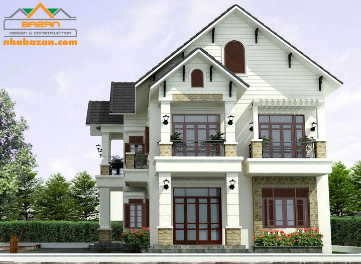 Thiết kế biệt thự vườn 2 tầng đẹp