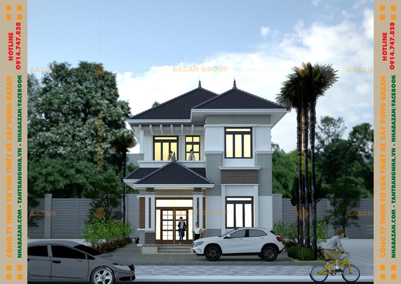 Mẫu Thiết Kế Biệt Thự 2 Tầng Mái Thái Tại Tây Ninh