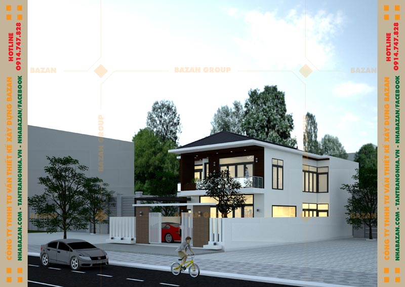 Mẫu Thiết Kế Biệt Thự Mái Thái 2 Tầng Hiện Đại Tại Vũng Tàu
