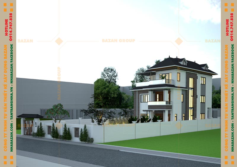 Thiết Kế Biệt Thự Mái Thái 3 Tầng Hiện Đại Tại Tây Ninh Dự Án Thiết Kế Biệt Thự Mái Thái 3 Tầng Hiện Đại Tại Tây Ninh
