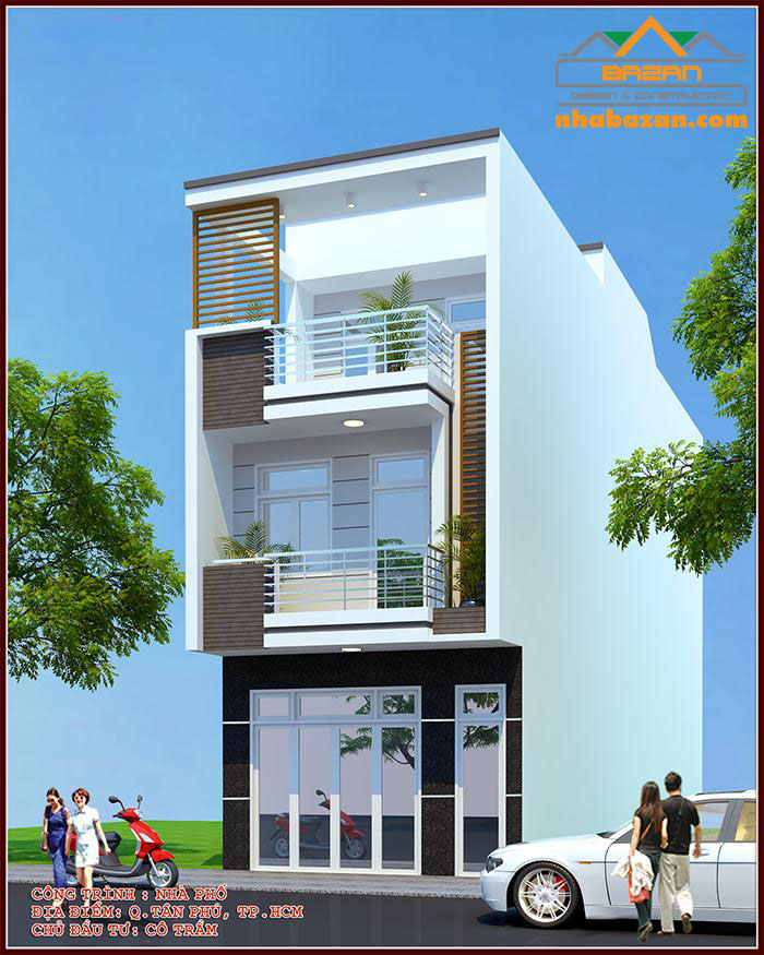 Thiết kế nhà ống đẹp hiện đại TPHCM 2020 - 2021