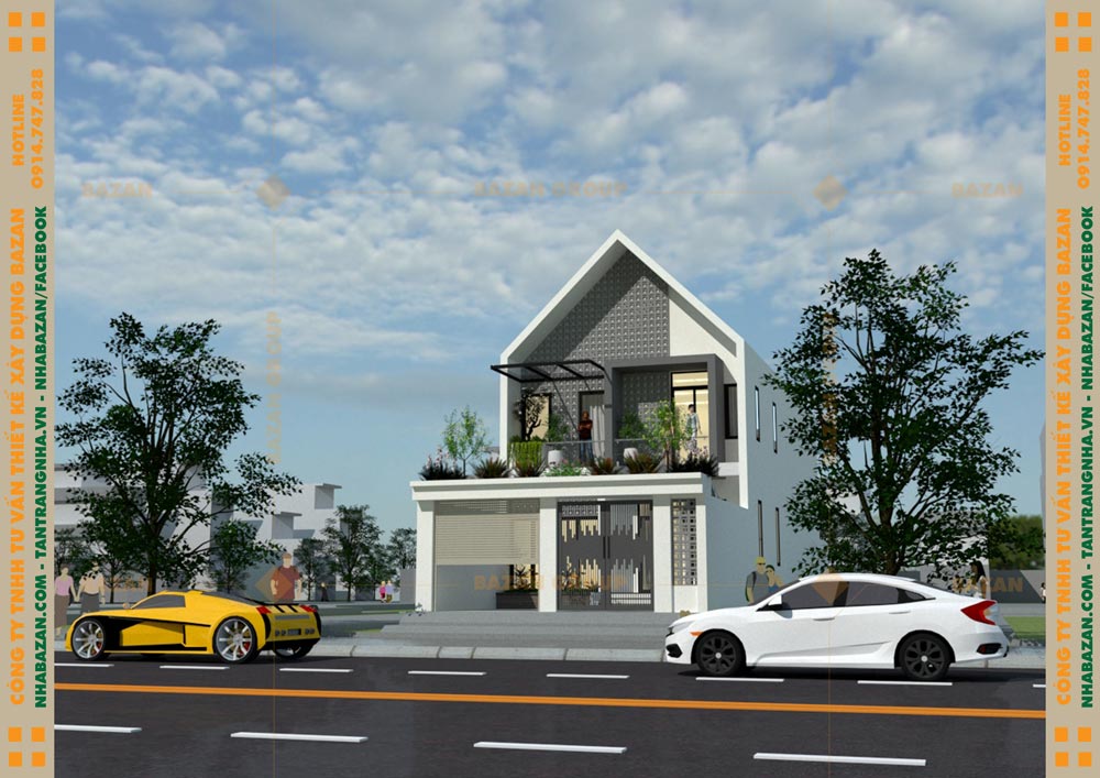 Công Ty Thiết Kế Nhà Phố 2 Tầng Đẹp Tại Long An