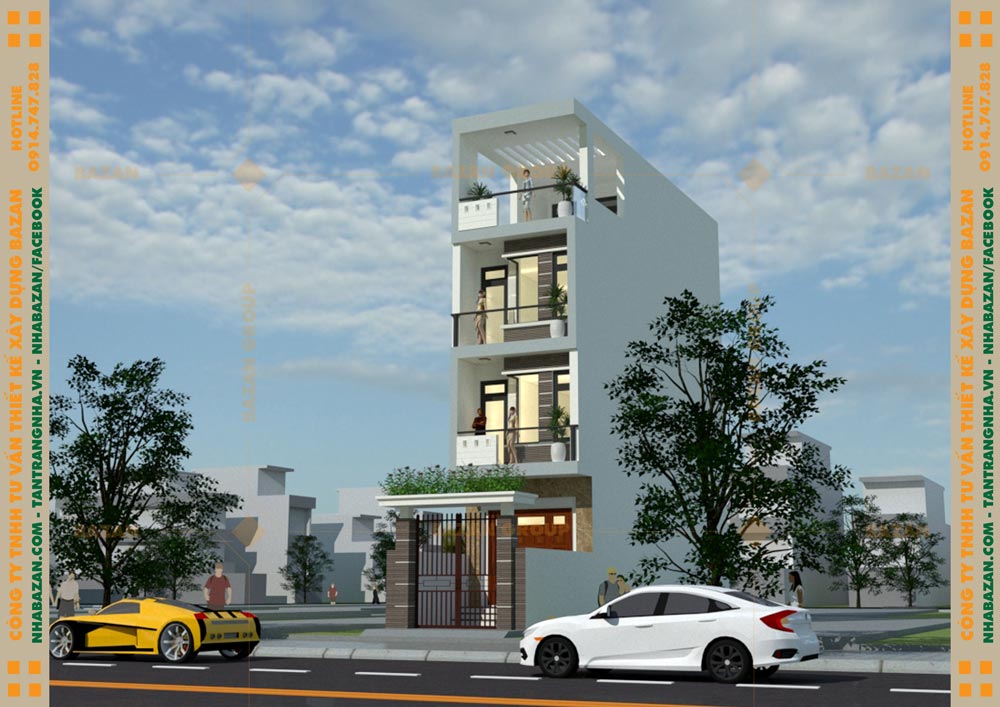 Thiết Kế Nhà Phố 4 Tầng Hiện Đại Tại Vũng Tàu Công Ty Thiết Kế Nhà Phố 4 Tầng Hiện Đại Tại Vũng Tàu