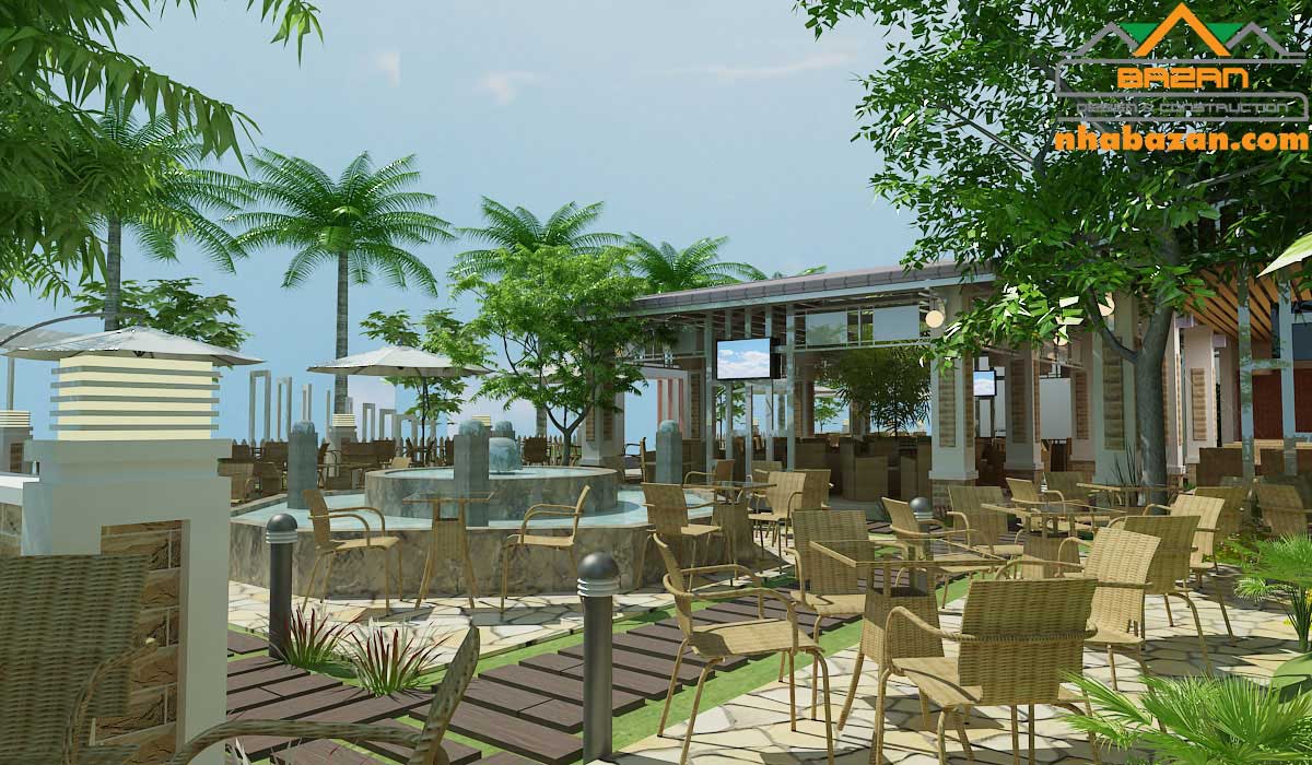 Thiết kế quán cafe đẹp sân vườn TPHCM 2020